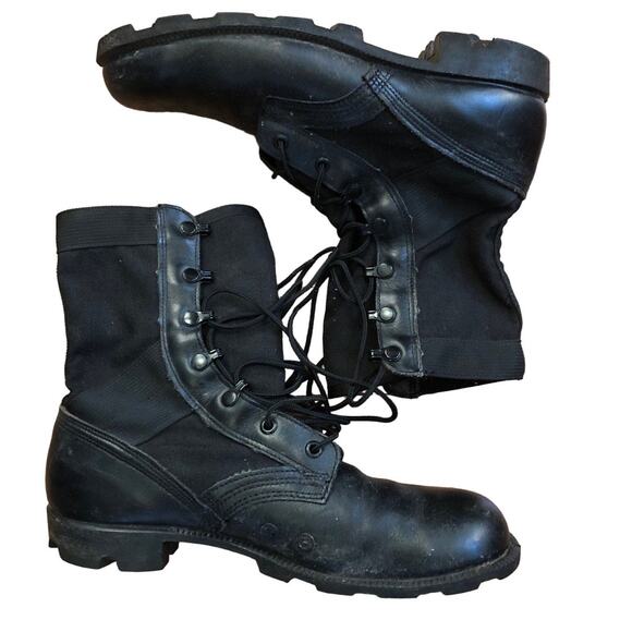 Vintage Ro-Search spike protective “Jungle Boots” black size 8.5 - Picture 1 of 12
